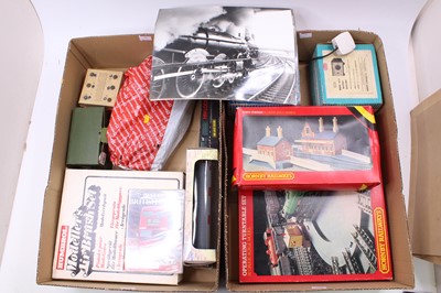 Lot 524 - Two large trays: R410 Hornby Operating...