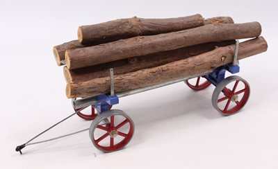 Lot 17 - An original Mamod log trailer with original...