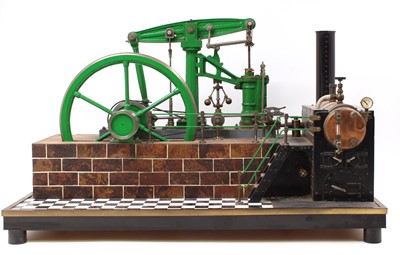 Lot 25 - A very well engineered live steam stationary...