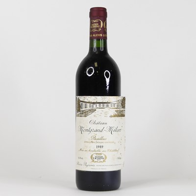 Lot 1048 - Chateau Montgrand-Milon 1989 Pauillac, 6...