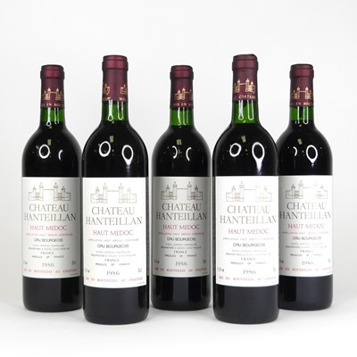 Lot 1052 - Chateau Hanteillan 1986 Haut Medoc, 5 bottles