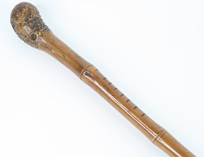 Lot 3489 - A late 19th / early 20th century bamboo otter...