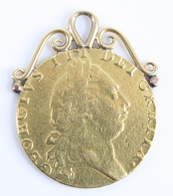 Lot 3172 - Great Britain, 1791 gold spade guinea, George...