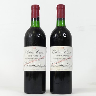 Lot 1059 - Chateau Cissac 1985 Haut Medoc, two bottles