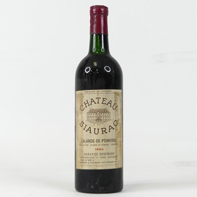 Lot 1073 - Chateau Siaurac 1964 Lalande de Pomerol, one...