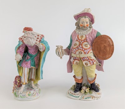Lot 2070 - A Derby porcelain figure of Saint...