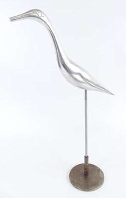 Lot 141 - A 1960s cast aluminium model of a wading...