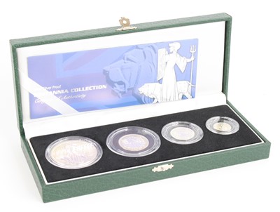 Lot 3003 - Great Britain, 2001 Britannia four coin silver...
