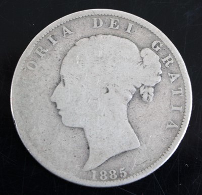 Lot 3027 - Great Britain, 1885 half crown, Victoria young...