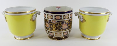 Lot 50 - A 19th century cache pot decorated in the...