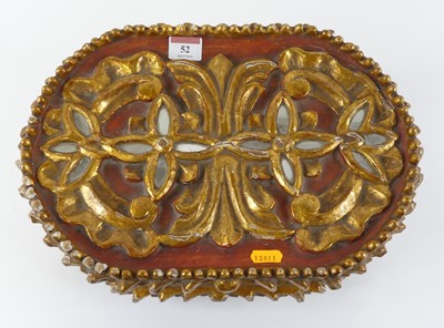 Lot 52 - A carved softwood and polychrome painted table...