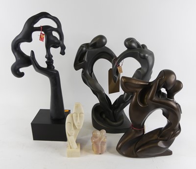 Lot 129 - A collection of five abstract composite...