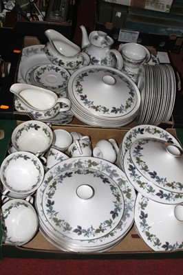 Lot 175 - A Royal Doulton Burgundy pattern part dinner...