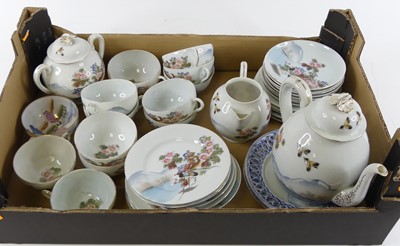 Lot 91 - A 20th century Japanese eggshell porcelain tea...
