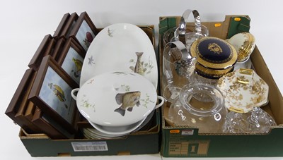 Lot 96 - Two boxes of miscellaneous items to include...