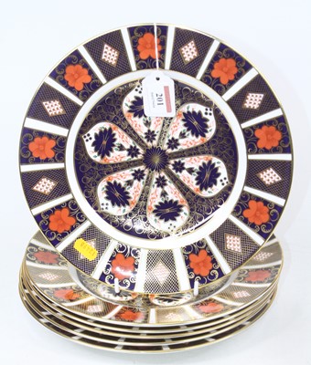 Lot 201 - A collection of six Royal Crown Derby 1128...