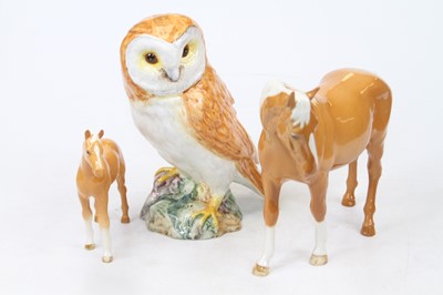 Lot 202 - A Beswick model of an owl, No. 1046, h.19cm;...