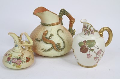 Lot 206 - A Royal Worcester blush ivory jug, No. 1714,...