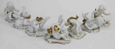 Lot 208 - A collection of seven Italian figures of...