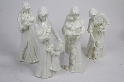 Lot 209 - A collection of four Royal Worcester white...