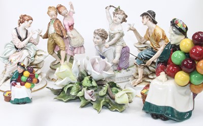 Lot 224 - A Royal Doulton figure The Old Balloon-seller,...