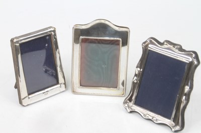 Lot 227 - A modern silver easel photograph frame,London...
