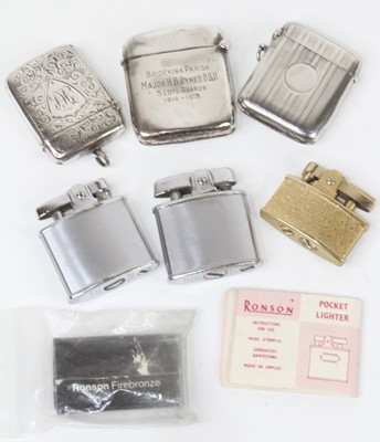 Lot 264 - A Victorian silver vesta case, of typical...