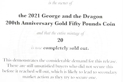 Lot 3170 - Hattons of London, The 2021 George and the...