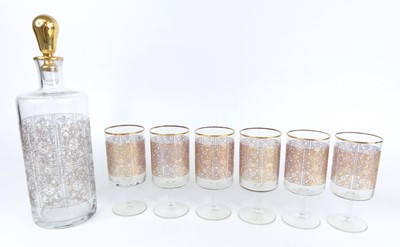 Lot 43 - A mid-20th century Venetian glass and gilt...