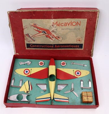 Lot 1969 - A Mecavion Aeroplane construction set No. 10...