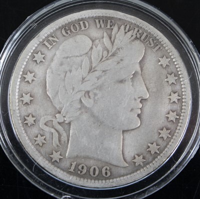 Lot 3056 - United States of America, 1906 Barber half...