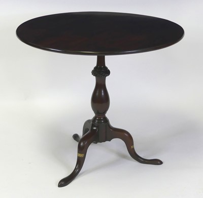 Lot 2505 - A George III mahogany pedestal tripod...