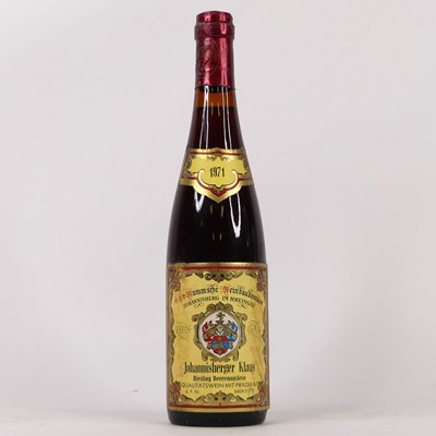Lot 1272 - Johannisberger Klaus Reisling Beerenauslese,...