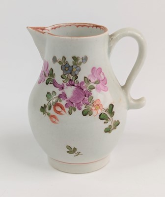 Lot 2090 - A Lowestoft porcelain sparrowbeak jug, circa...