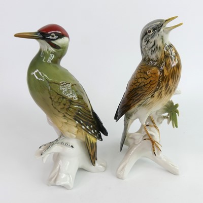 Lot 34 - Karl Ens - a porcelain model of a green...