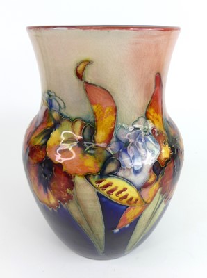 Lot 9 - An early 20th century Moorcroft Flambé Orchid...