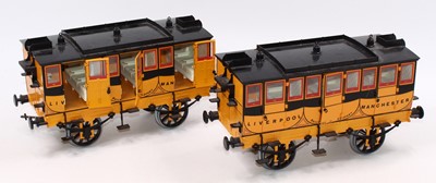 Lot 8 - 2x Stephenson's Rocket G104 coach by Hornby...