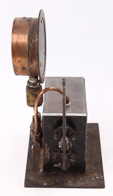 Lot 10 - A homemade auxiliary hand-operated steam water...