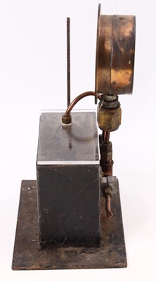 Lot 10 - A homemade auxiliary hand-operated steam water...