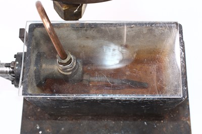 Lot 10 - A homemade auxiliary hand-operated steam water...