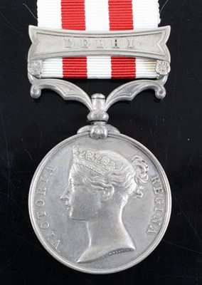 Lot 3003 - An Indian Mutiny Medal (1857-1858) with Delhi...