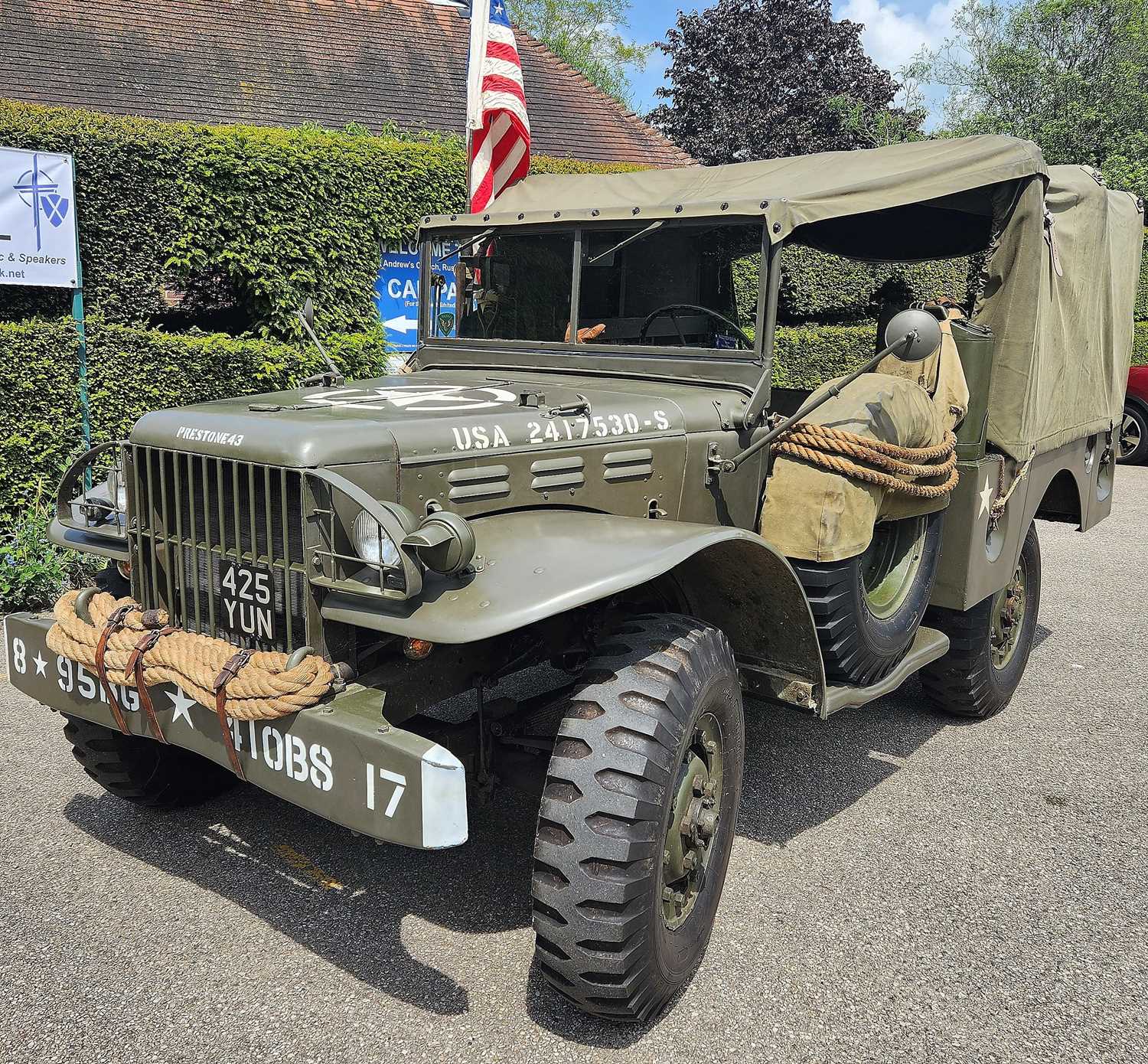 Lot 4005 - A 1943 US Dodge WC51 weapons carrier...