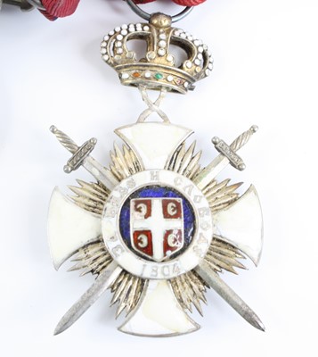 Lot 3016 - A Gallantry group of nine medals to include...