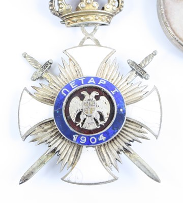 Lot 3016 - A Gallantry group of nine medals to include...