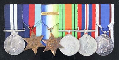 Lot 3021 - A Naval group of six medals to include...