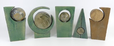 Lot 20 - A group of five contemporary studio pottery...