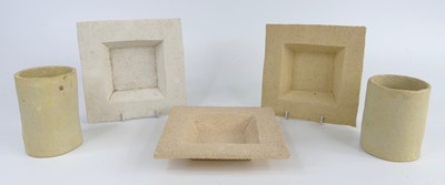 Lot 17 - A set of three contemporary studio pottery...