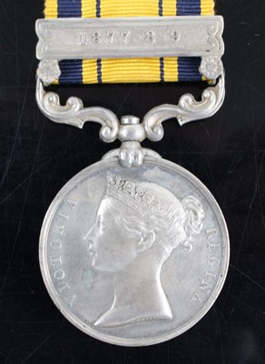 Lot 3045 - A South Africa Medal (1877-79) with 1877-8-9...