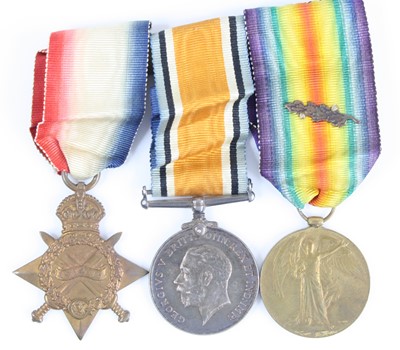 Lot 3053 - A WW I group of three medals to include...