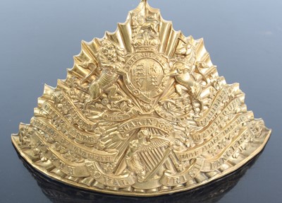 Lot 3082 - A post 1902 Fifth Royal Irish Lancers helmet...
